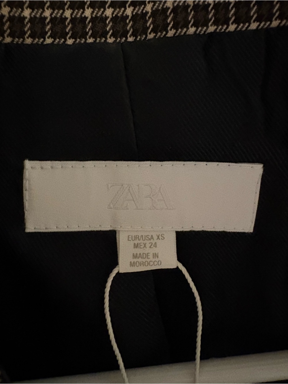 Zara Brown Checkered Blazer( oversized) - Picture 3 of 3